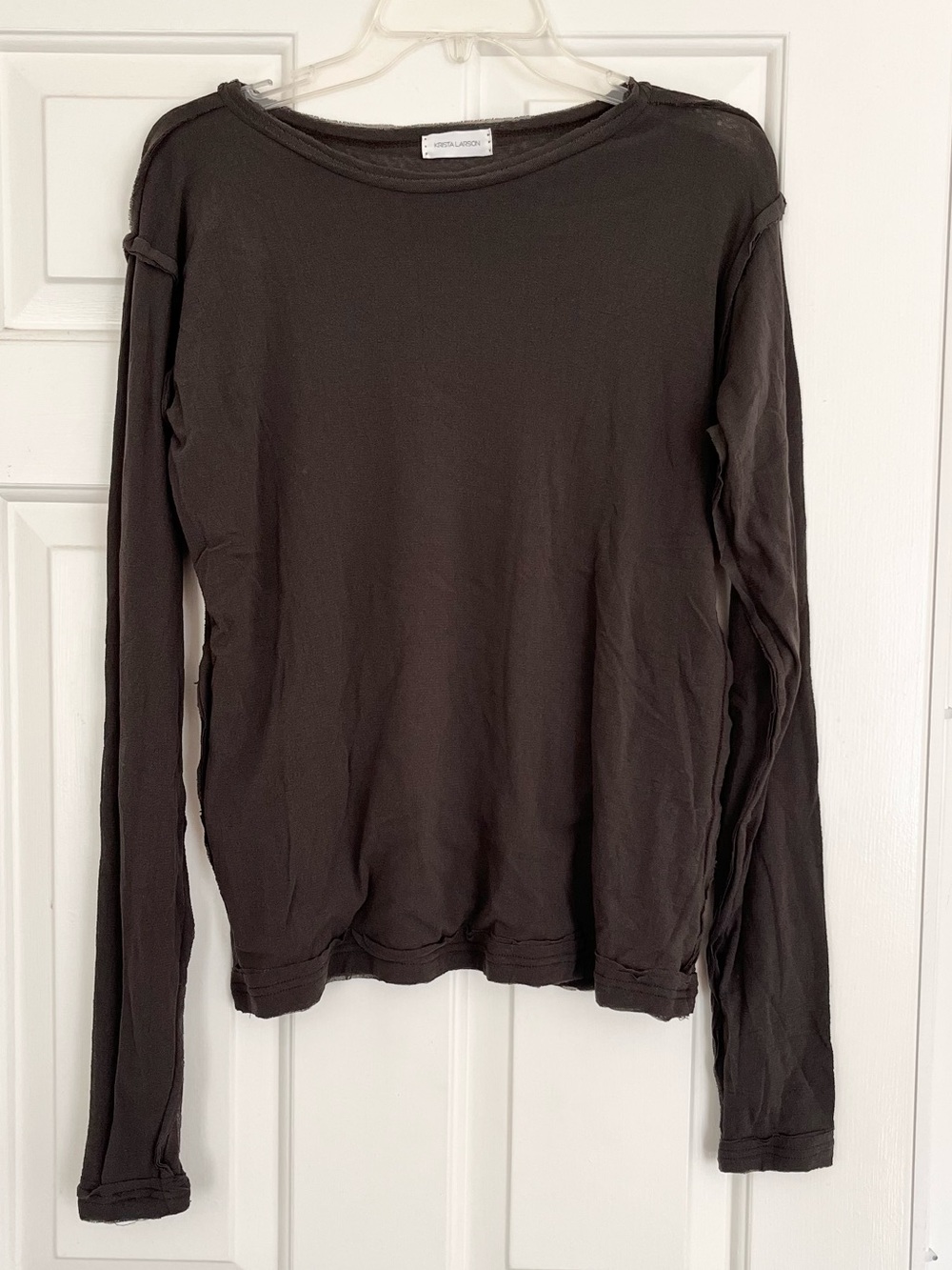 Krista Larson Long Sleeve Nylon Top, OS fits like S-M